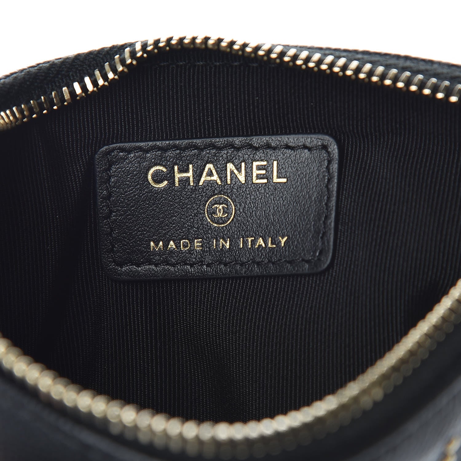 Chanel Caviar Studded Deauville Cosmetic Pouch Black 7 of 10