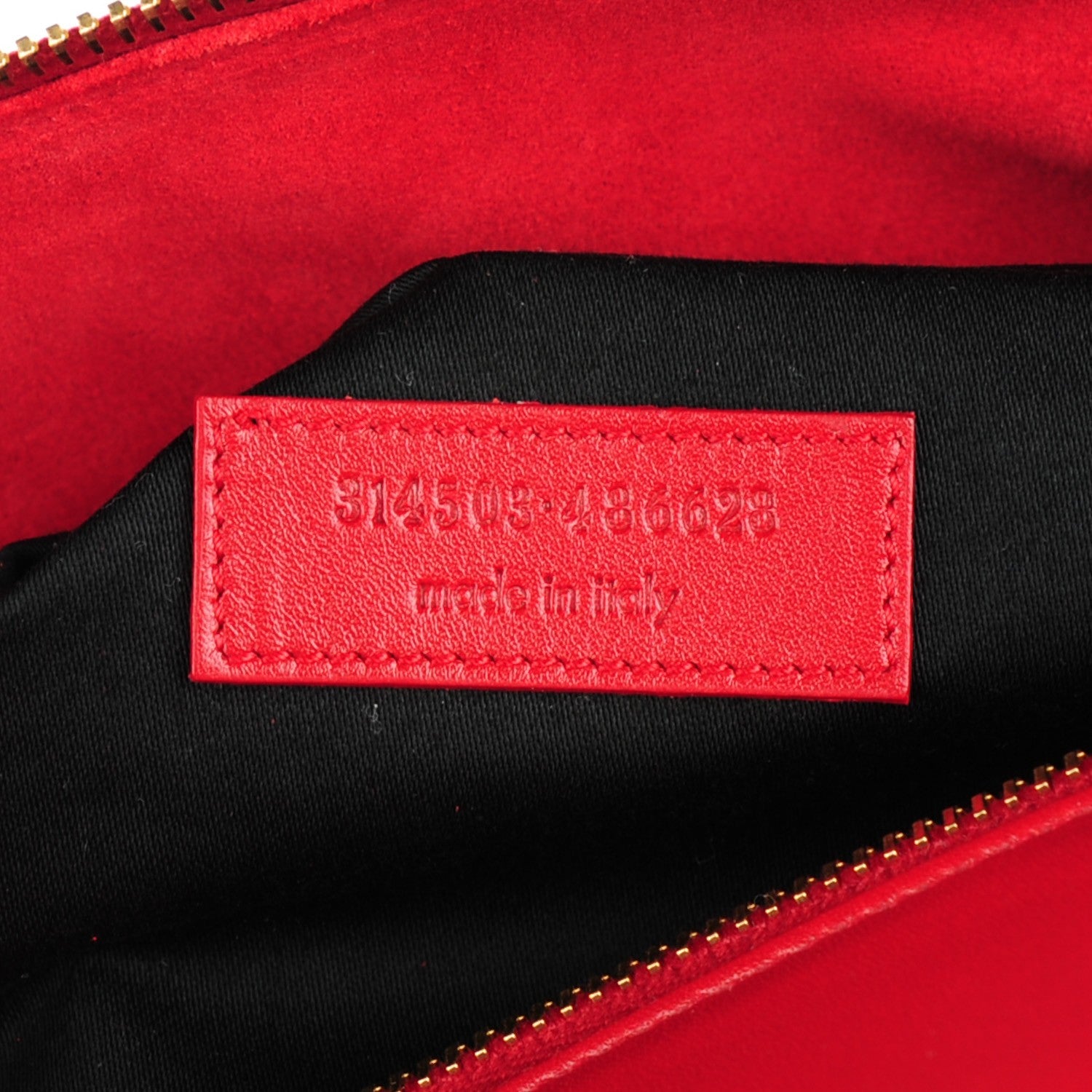 Saint Laurent Calfskin Classic Duffle 12 Bag Red 7 of 7