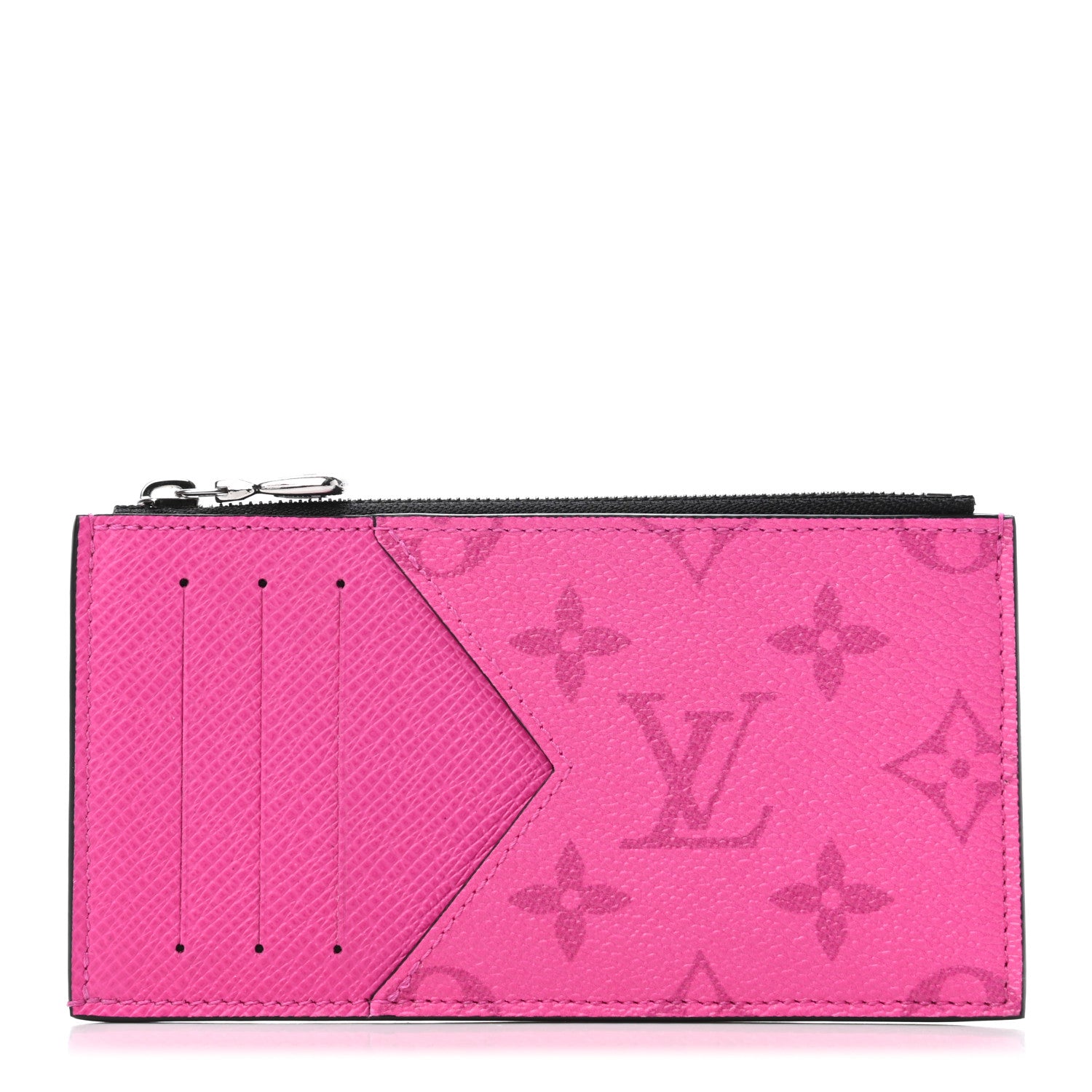 Louis Vuitton Taigarama Coin Card Holder Fuchsia 1 of 4