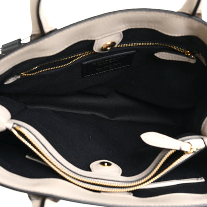 Burberry Derby Calfskin House Check Medium Banner Tote Limestone 6 of 11