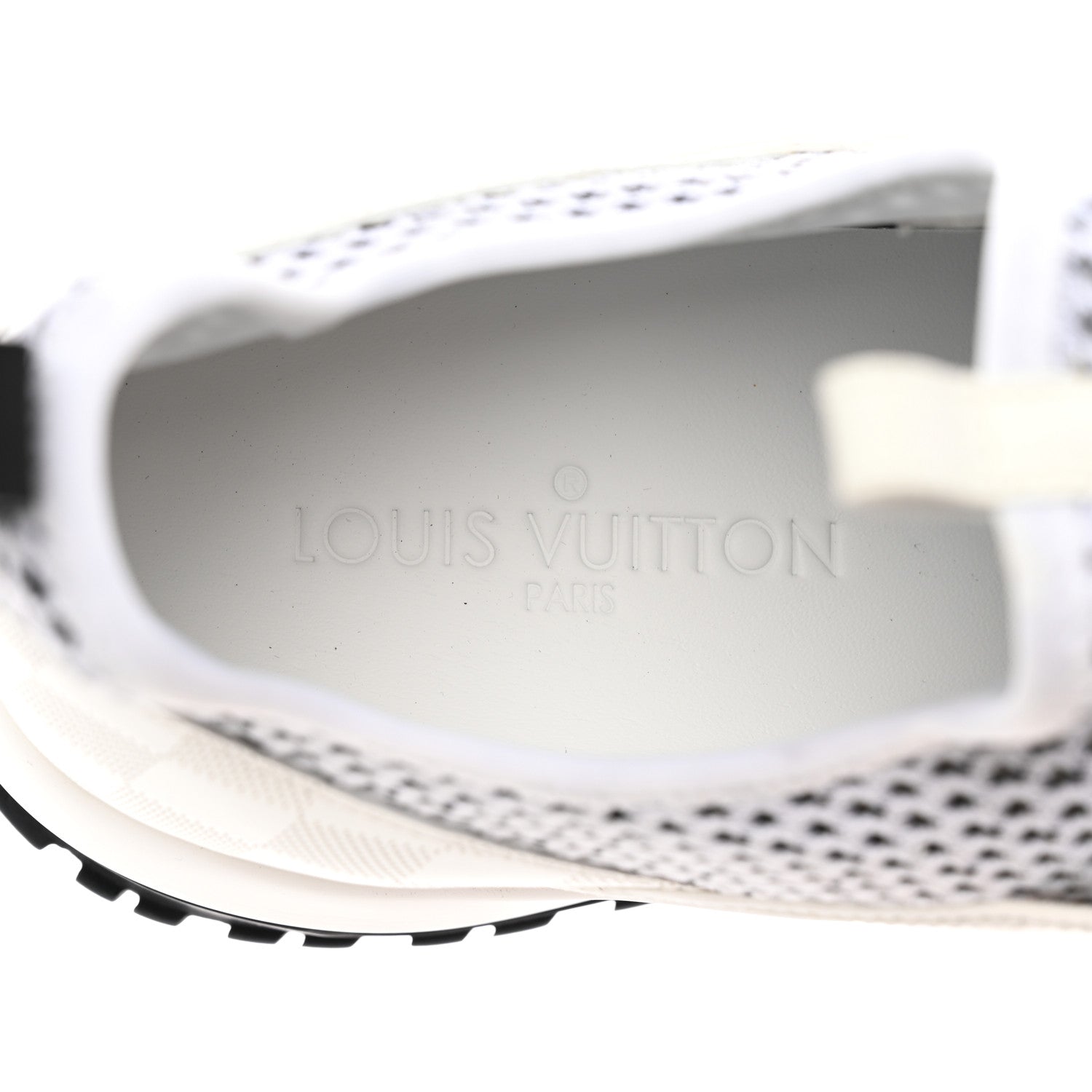 Louis Vuitton Mesh Calfskin Damier Embossed Fuel Power Sneakers 11 White 8 of 13