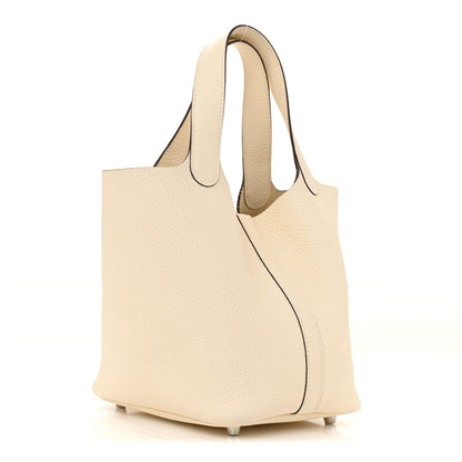 Hermes Taurillon Clemence Picotin Lock 18 PM Nata 3 of 12