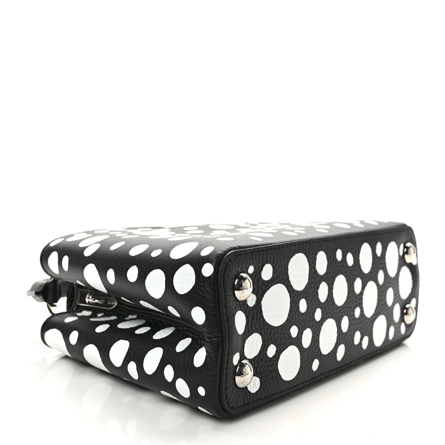 Louis Vuitton LOUIS VUITTON LV X YK Taurillon Capucines BB Black White 4 of 8