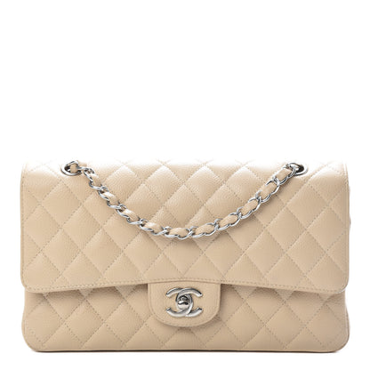 Chanel Caviar Quilted Medium Double Flap Beige Clair 1 of 16