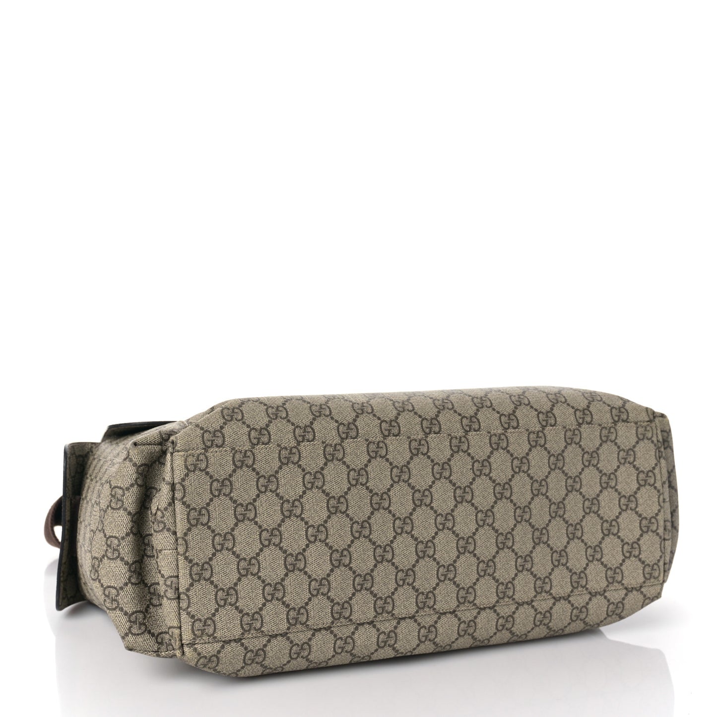 GG Plus Monogram Messenger Diaper Bag Dark Brown