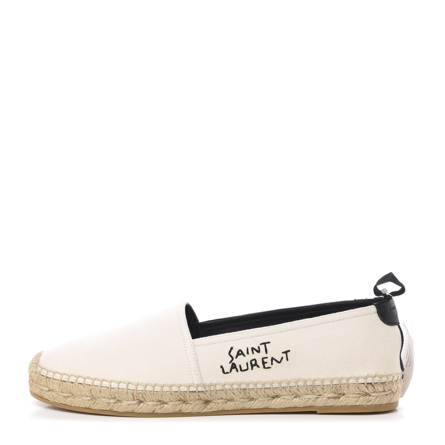 Canvas Nappa Elba Light Logo Embroidered Espadrilles 39 Panna