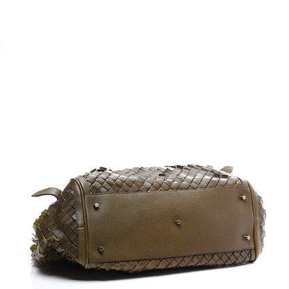 Burberry Calfskin Tile Tote Green 3 of 10
