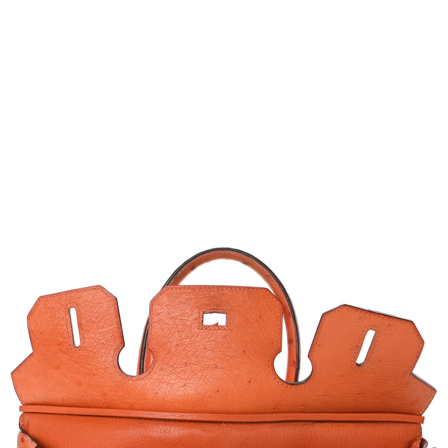 Hermes Ostrich Birkin 30 Orange 15 of 41