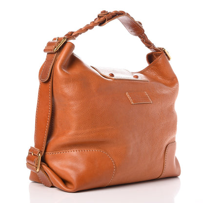 Valentino Garavani Grained Calfskin Histoire Hobo Tan 3 of 7