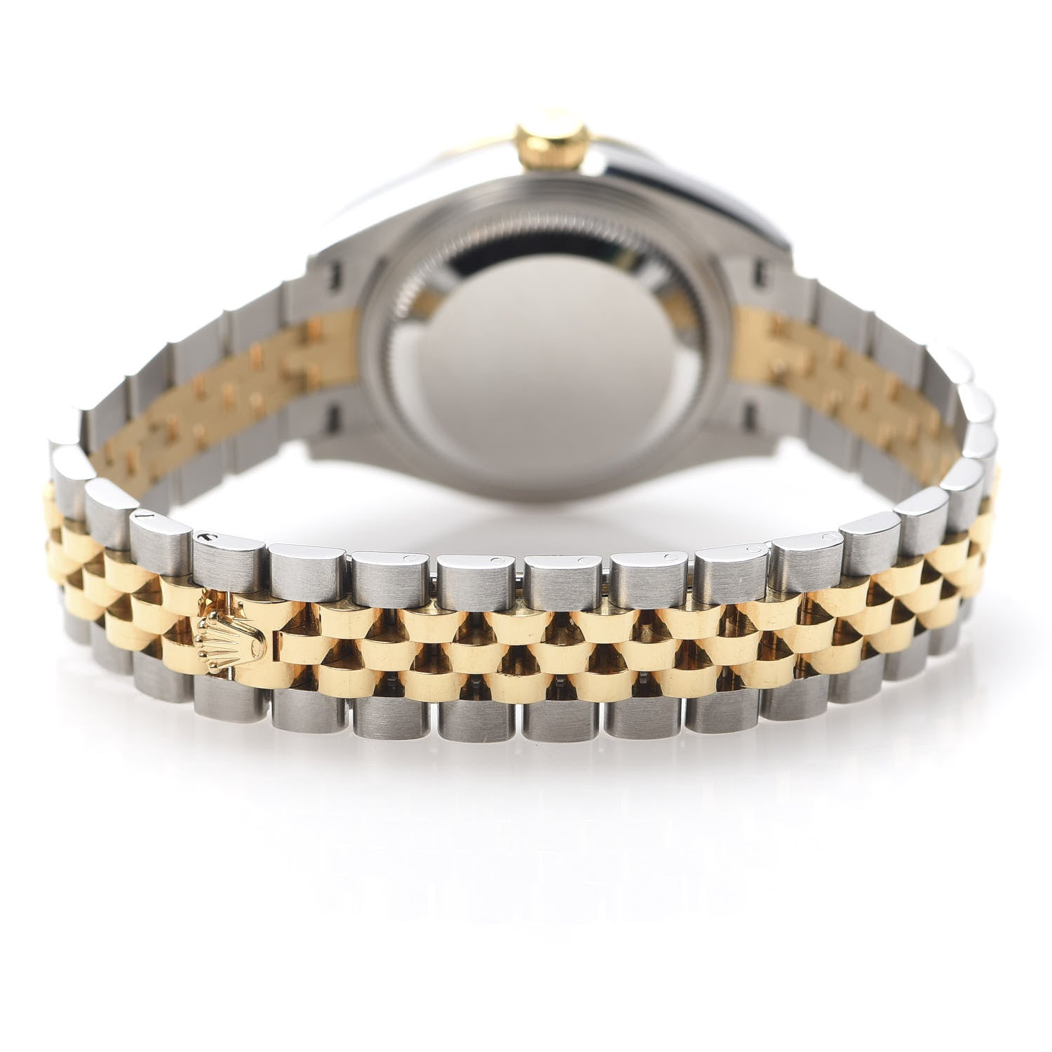 Rolex Stainless Steel 18K Yellow Gold Diamond 28mm Oyster Perpetual Datejust Watch Silver 279383 4 of 7