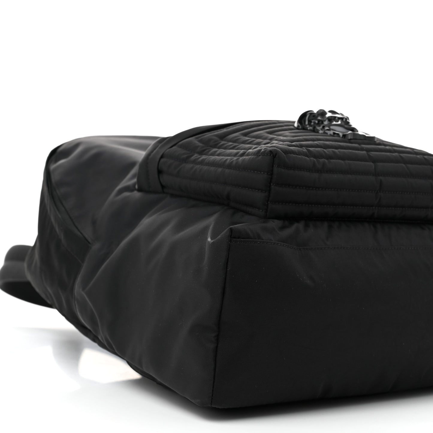 Nylon Palazzo Medusa Backpack Black