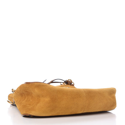 Chloe Suede Small Lexa Shoulder Bag Mustard Brown 4 of 11