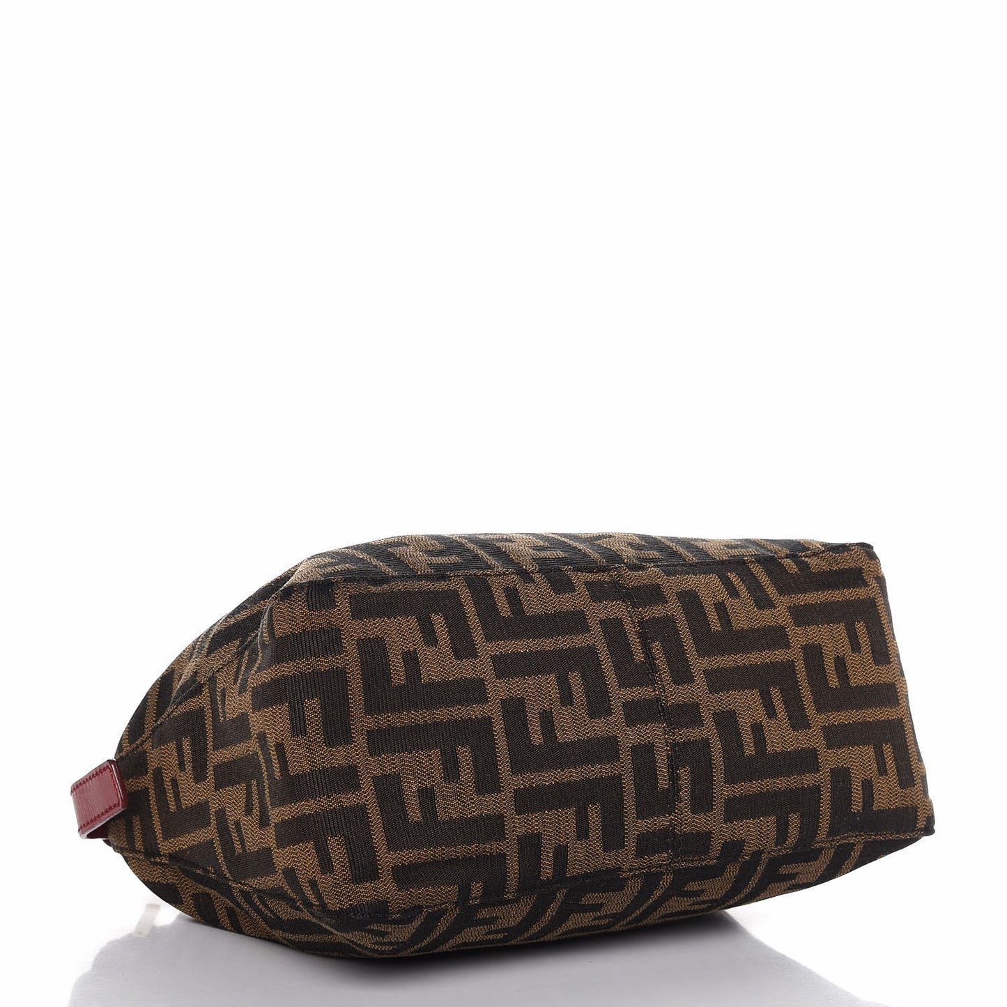 Zucca Cuoio Lucido Mini Pochette Tobacco Rosso Scuro