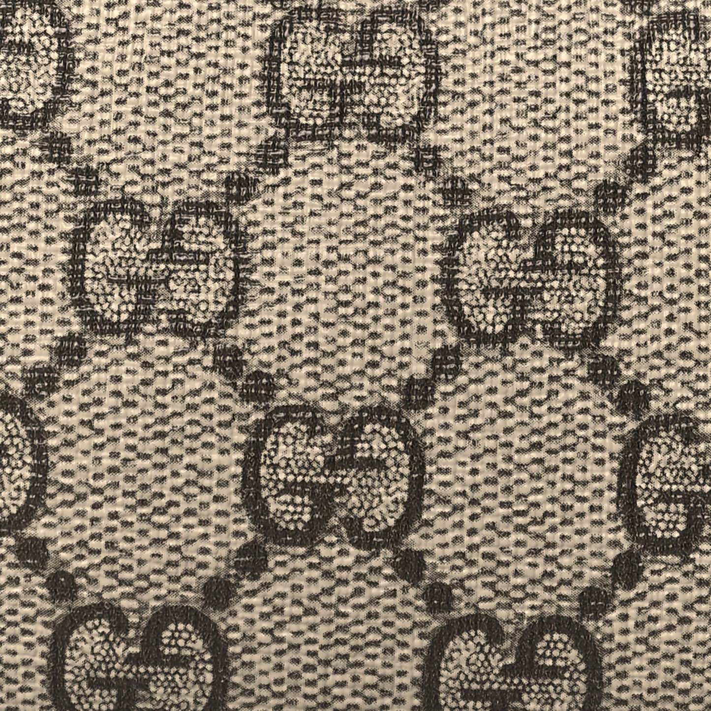 GG Supreme Monogram Key Case Beige Ebony Cuir