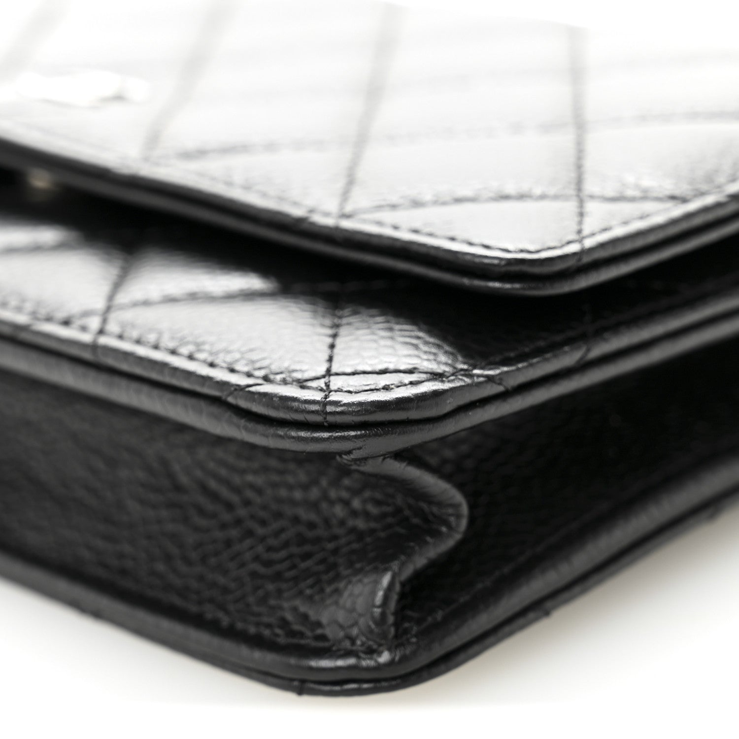 Chanel Caviar Quilted Wallet On Chain WOC Black 11 of 12