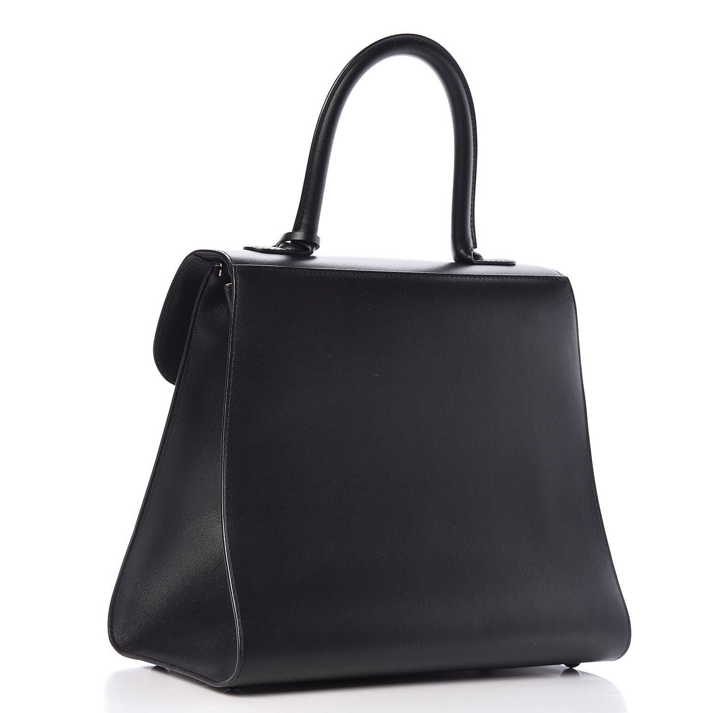 Calfskin MM L'Humour Brillant Satchel Black