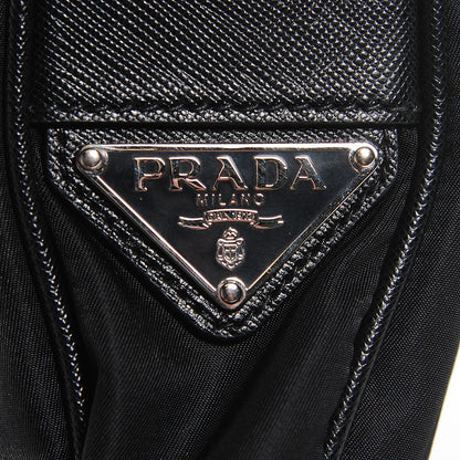 Prada Tessuto Nylon Saffiano Flat Messenger Bag Black 15 of 18