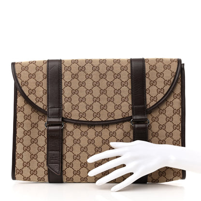 Gucci Monogram Laptop Briefcase Dark Brown 2 of 10