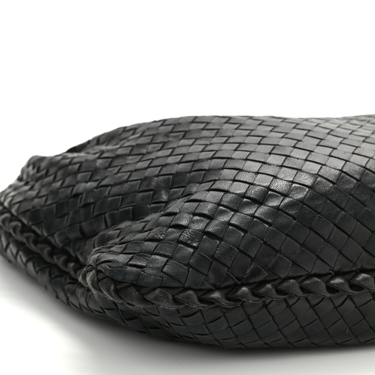 Nappa Intrecciato Medium Veneta Hobo Black