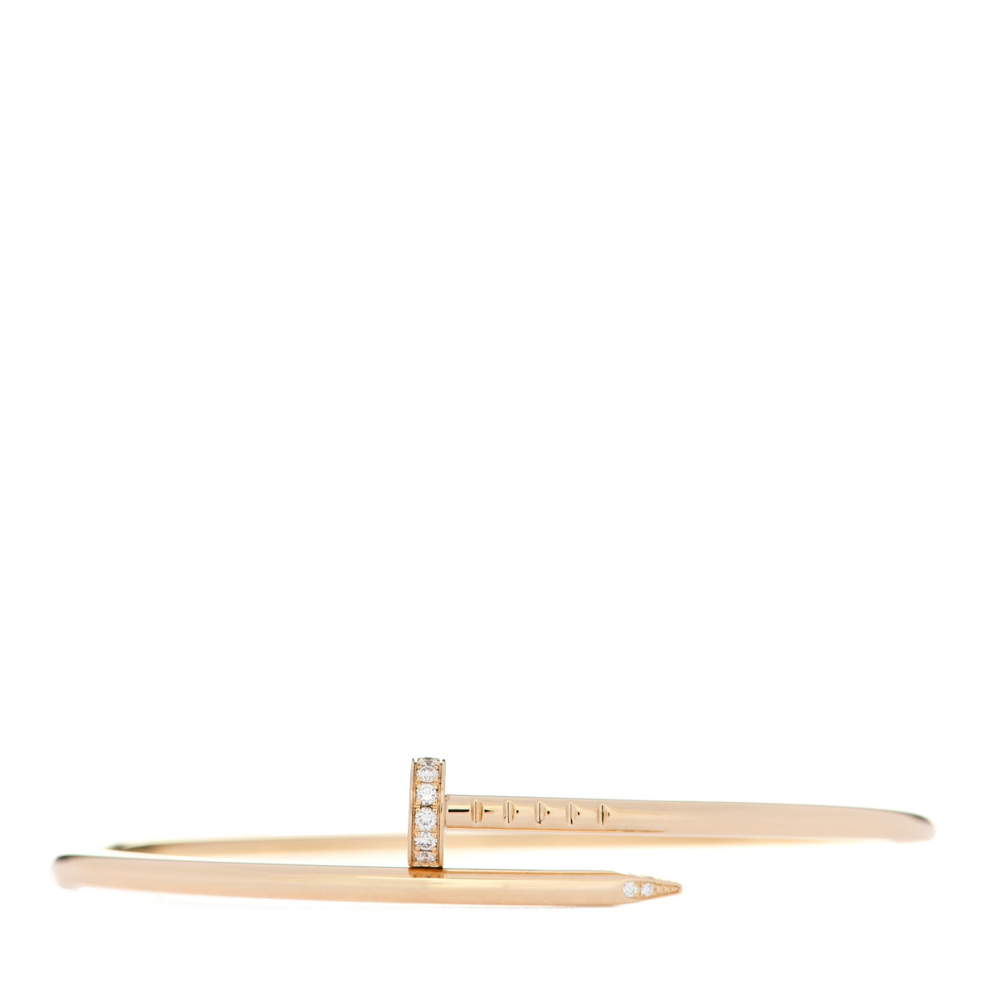 18K Yellow Gold Diamond Small Juste Un Clou Bracelet 17