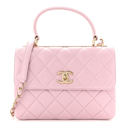 Chanel Lambskin Quilted Small Trendy CC Flap Dual Handle Bag Light Pink 1 of 11