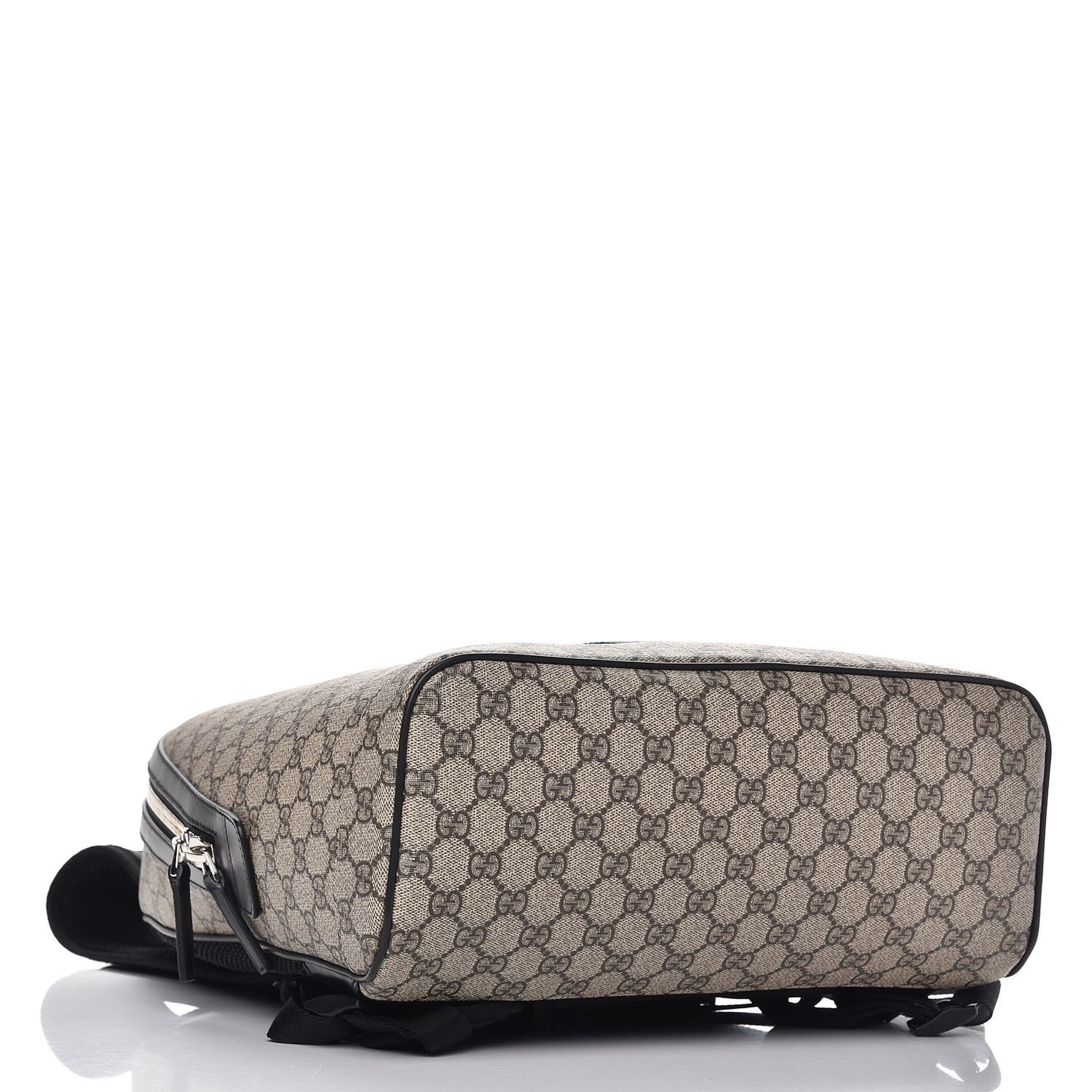 GG Supreme Monogram Web Dome Backpack Black