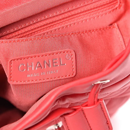 Chanel Lambskin Quilted Small Urban Spirit Backpack Dark Pink 6 of 11