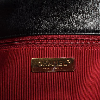 Chanel Goatskin Quilted Large Chanel 19 Flap Black 8 of 11