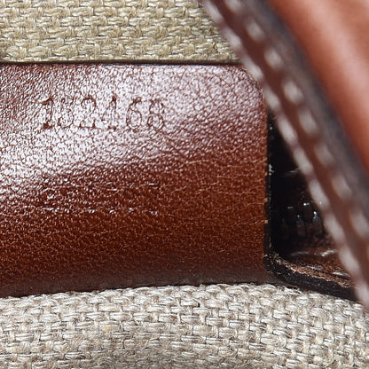 Gucci Calfskin Bamboo Horsebit Hobo Brown 7 of 19