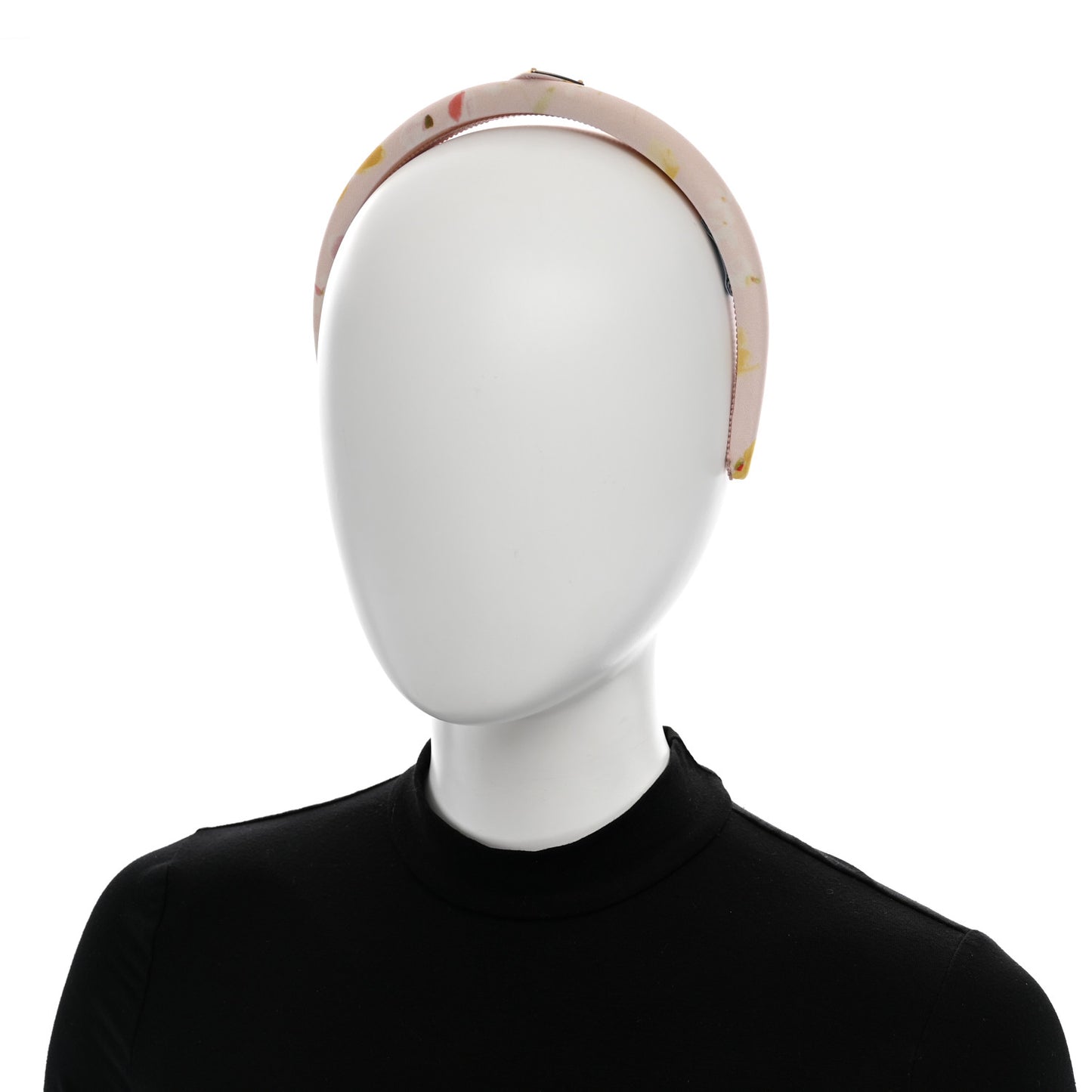 Tessuto Bouquet Triangle Logo Thin Headband Alabastro