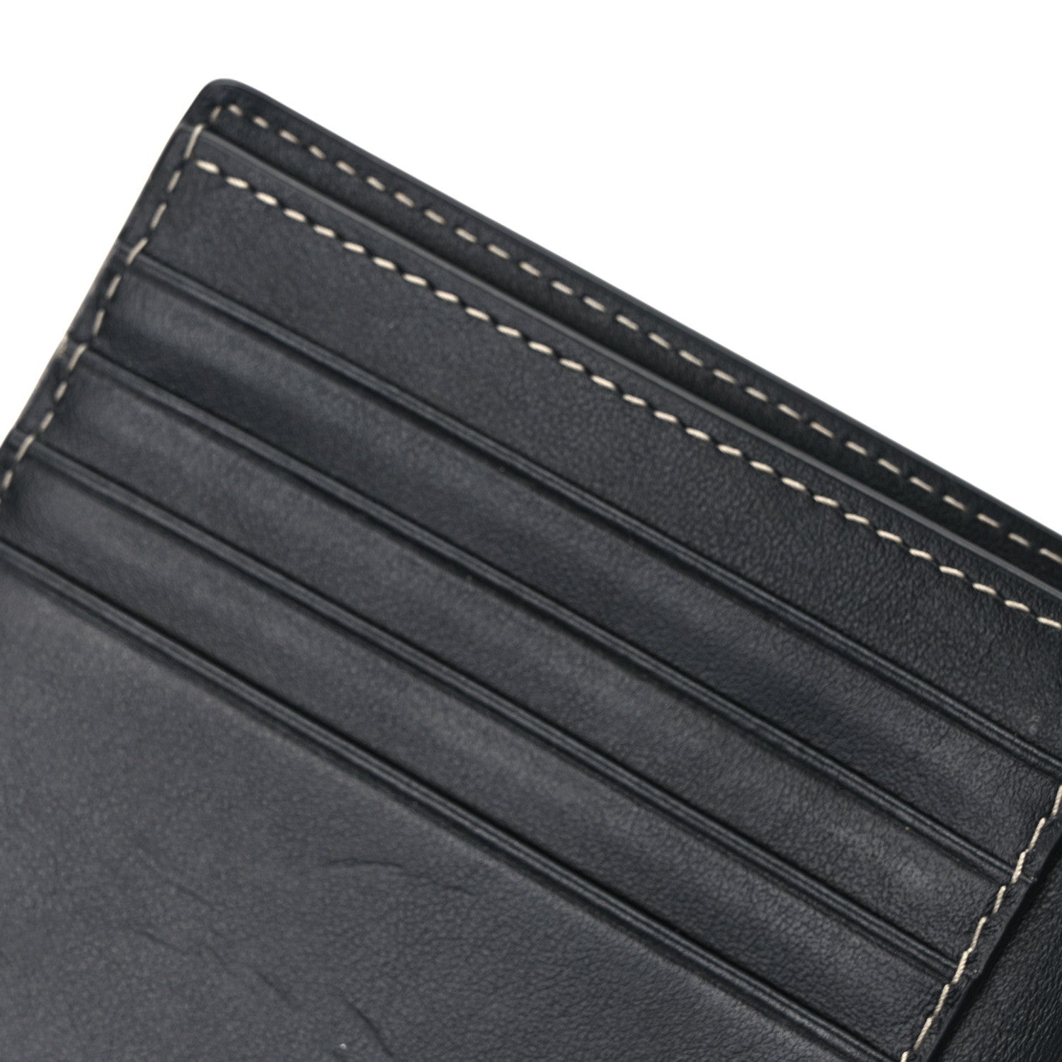 Burberry Charcoal Check Calfskin Bi-Fold Wallet Dark Birch Brown 7 of 8