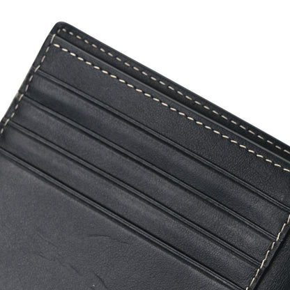Burberry Charcoal Check Calfskin Bi-Fold Wallet Dark Birch Brown 7 of 8