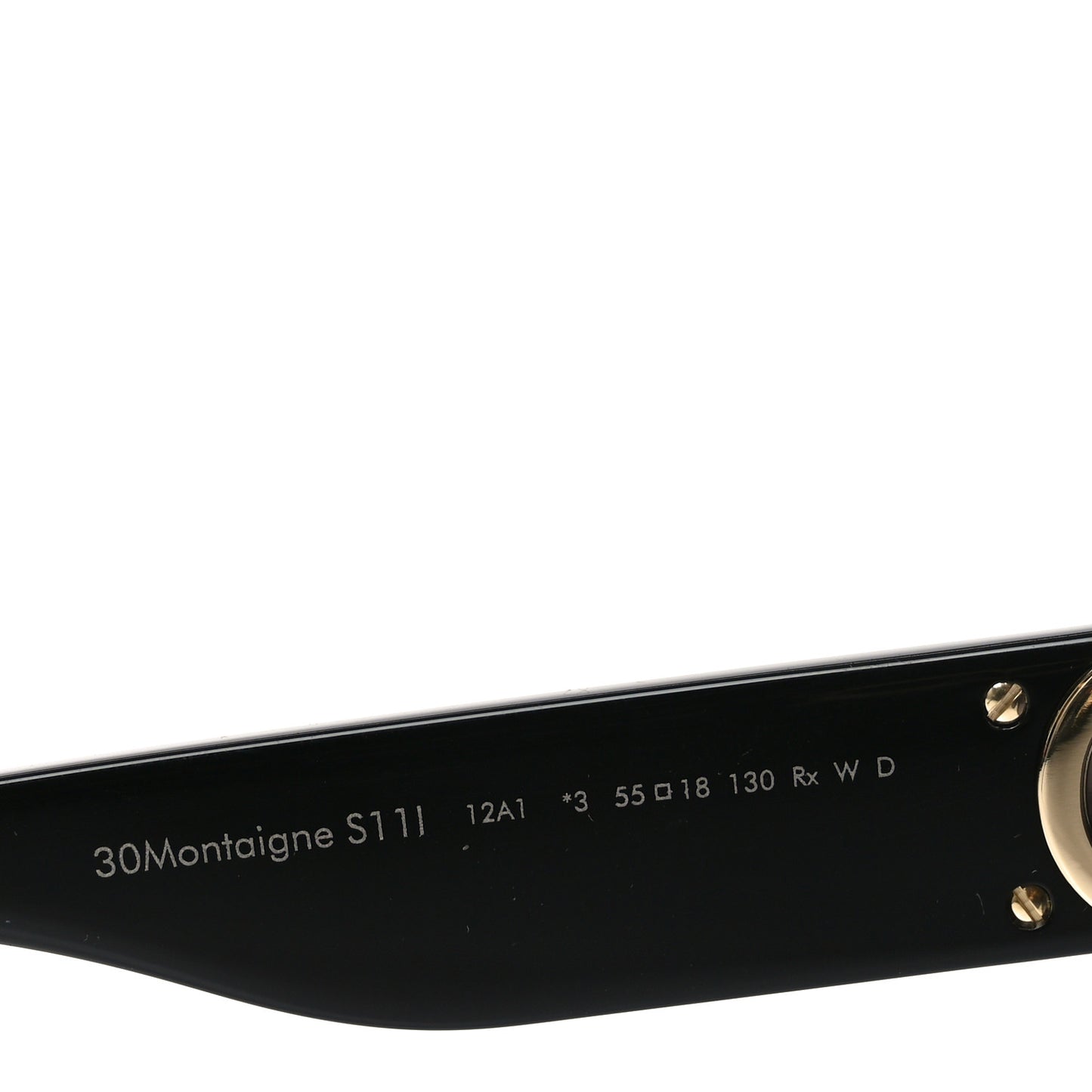 Acetate 30 Montaigne S11I Sunglasses Black