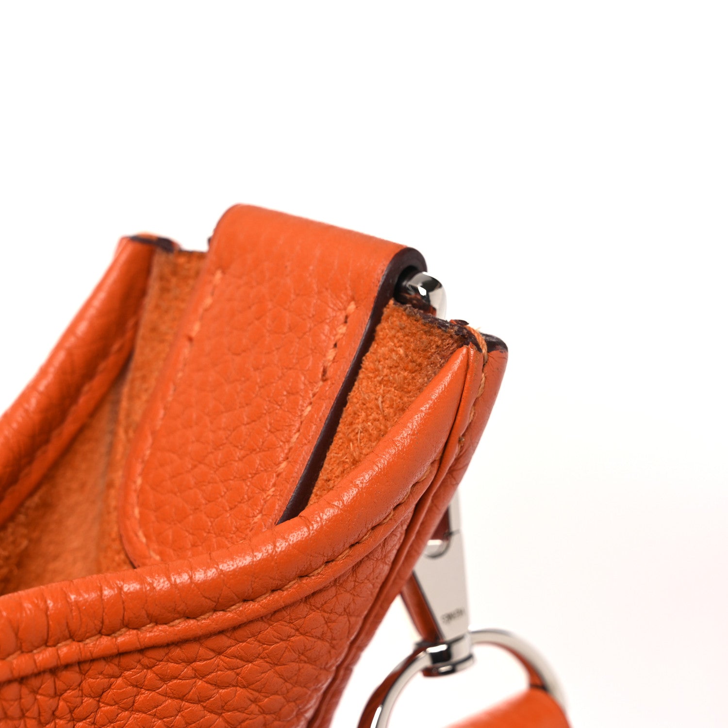Hermes Taurillon Clemence Evelyne III GM Orange 12 of 12