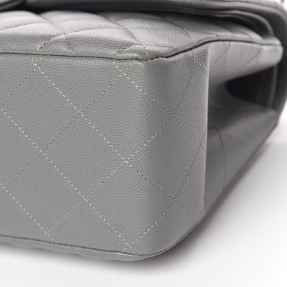 Chanel Caviar Quilted Jumbo Double Flap Grey 6 of 12