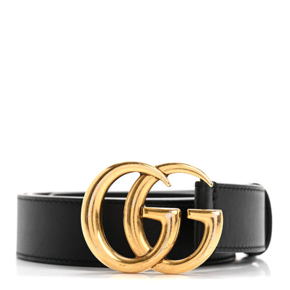 Gucci Calfskin Double G 30mm Belt 75 30 Black 1 of 6
