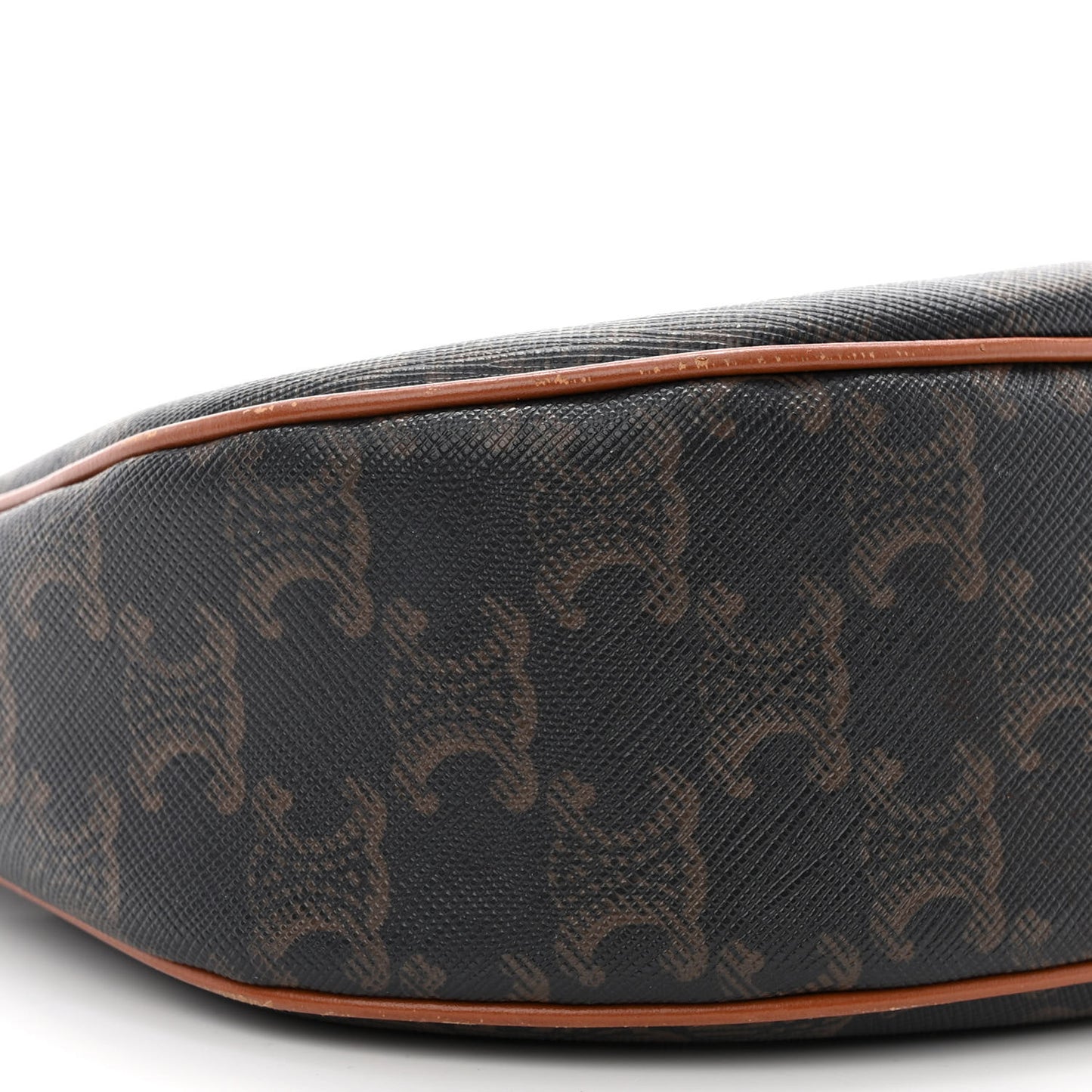 Triomphe Canvas Calfskin Ava Shoulder Bag Tan