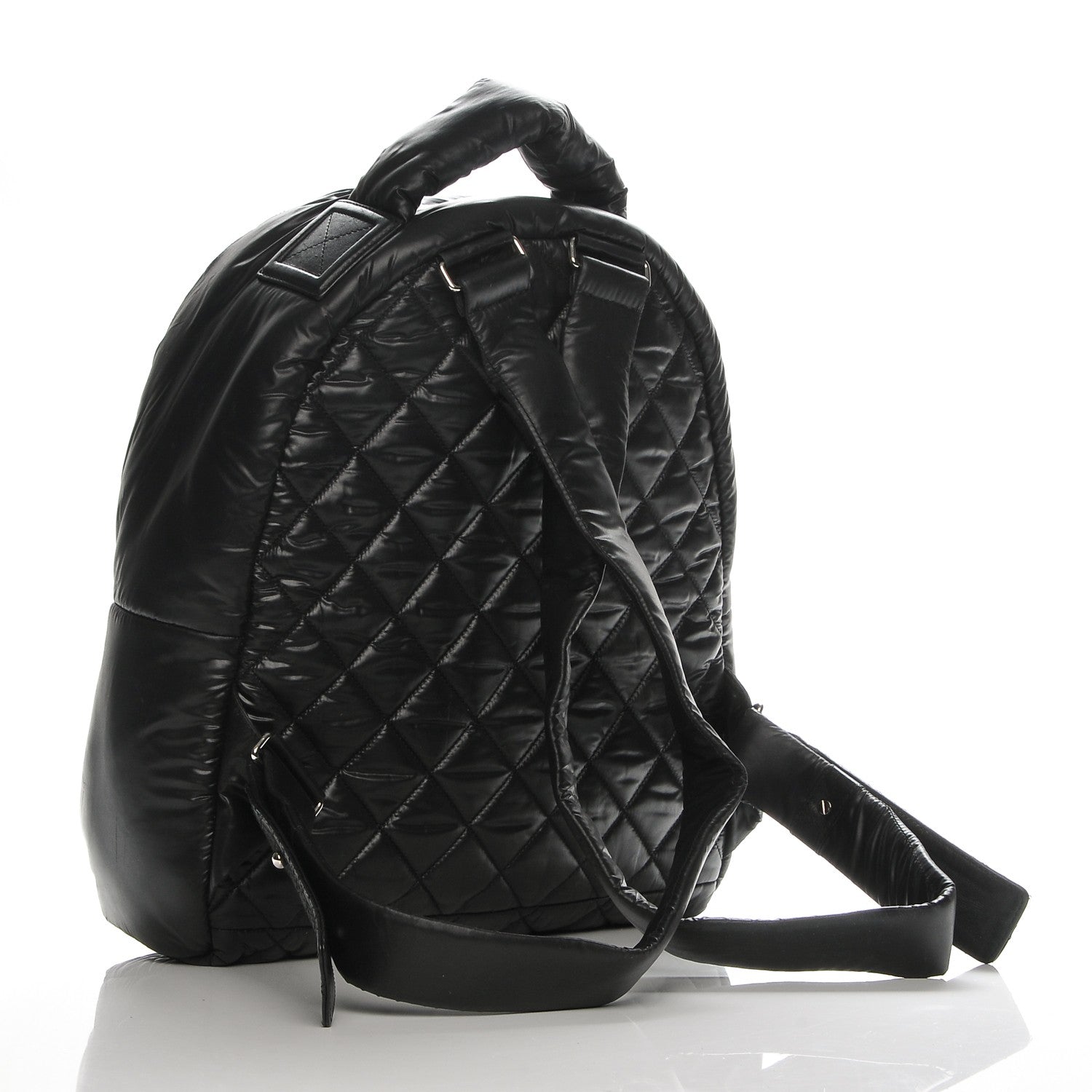 Chanel Nylon Quilted Coco Cocoon Backpack Black 3 of 7