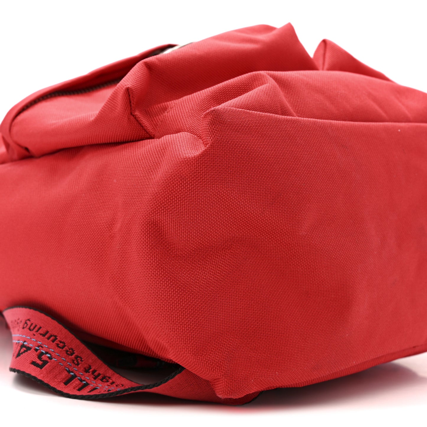 Canvas Quote Backpack Red White