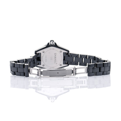 Chanel Stainless Steel Ceramic Diamond 29mm J12 Quartz Watch Black 5 of 6