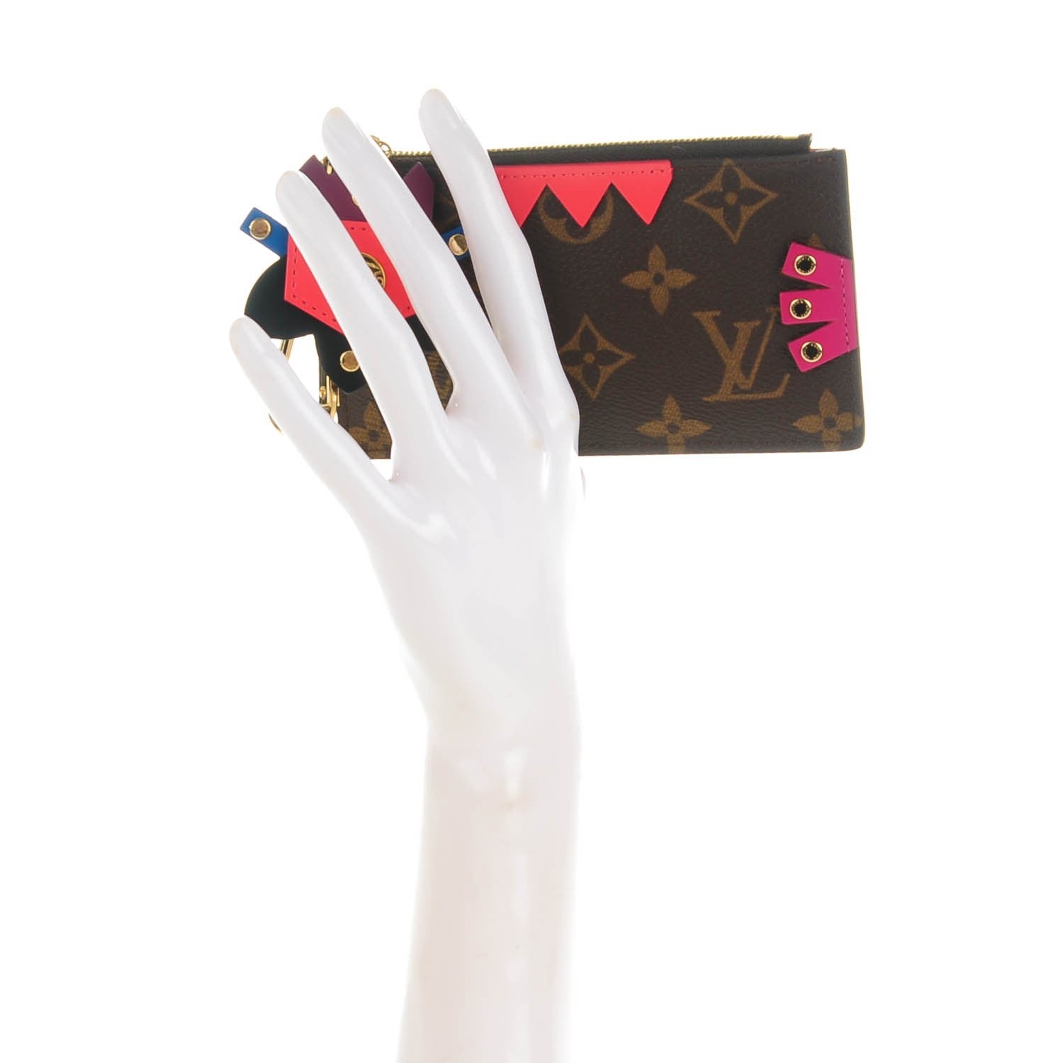 Louis Vuitton Monogram Totem Key Pouch Flamingo 2 of 6