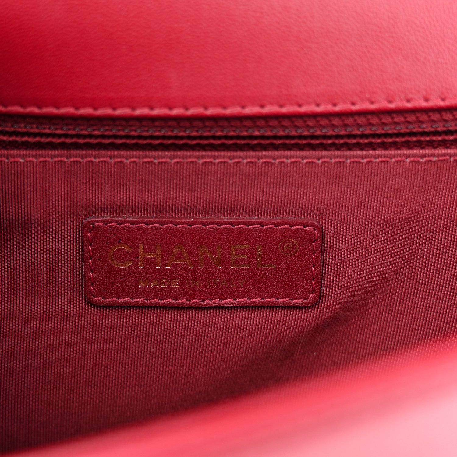 Chanel Lambskin Quilted New Medium Boy Flap Dark Red 6 of 12