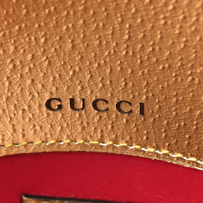 Gucci X ADIDAS Textured Dollar Calfskin Web Trefoil Horsebit 1955 Shoulder Bag King Gold Black 7 of 9