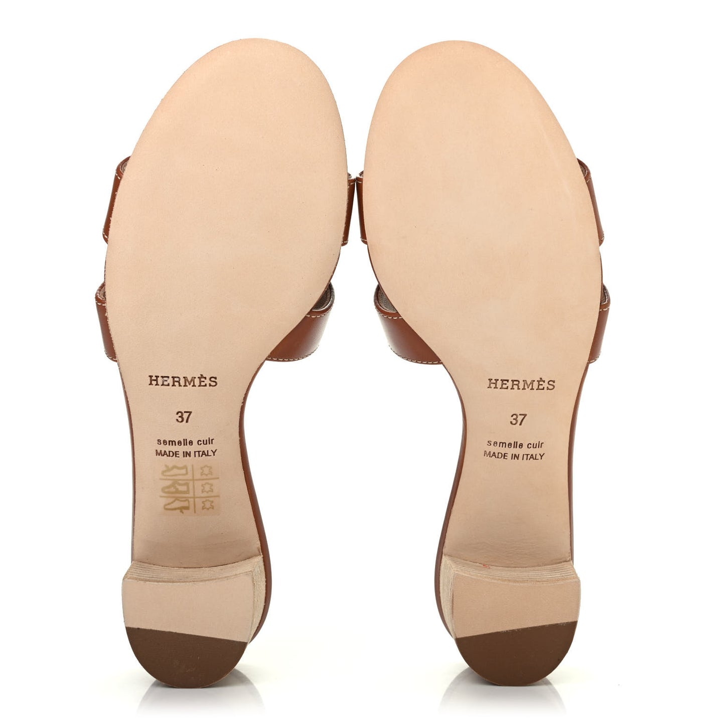 Calfskin Oasis Sandals 37 Gold