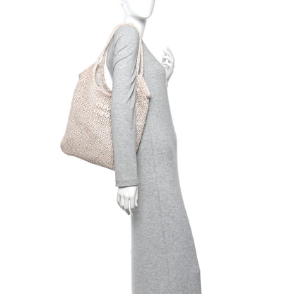 Miu Miu Sequin Mesh Ivy Bag Cipria 2 of 11