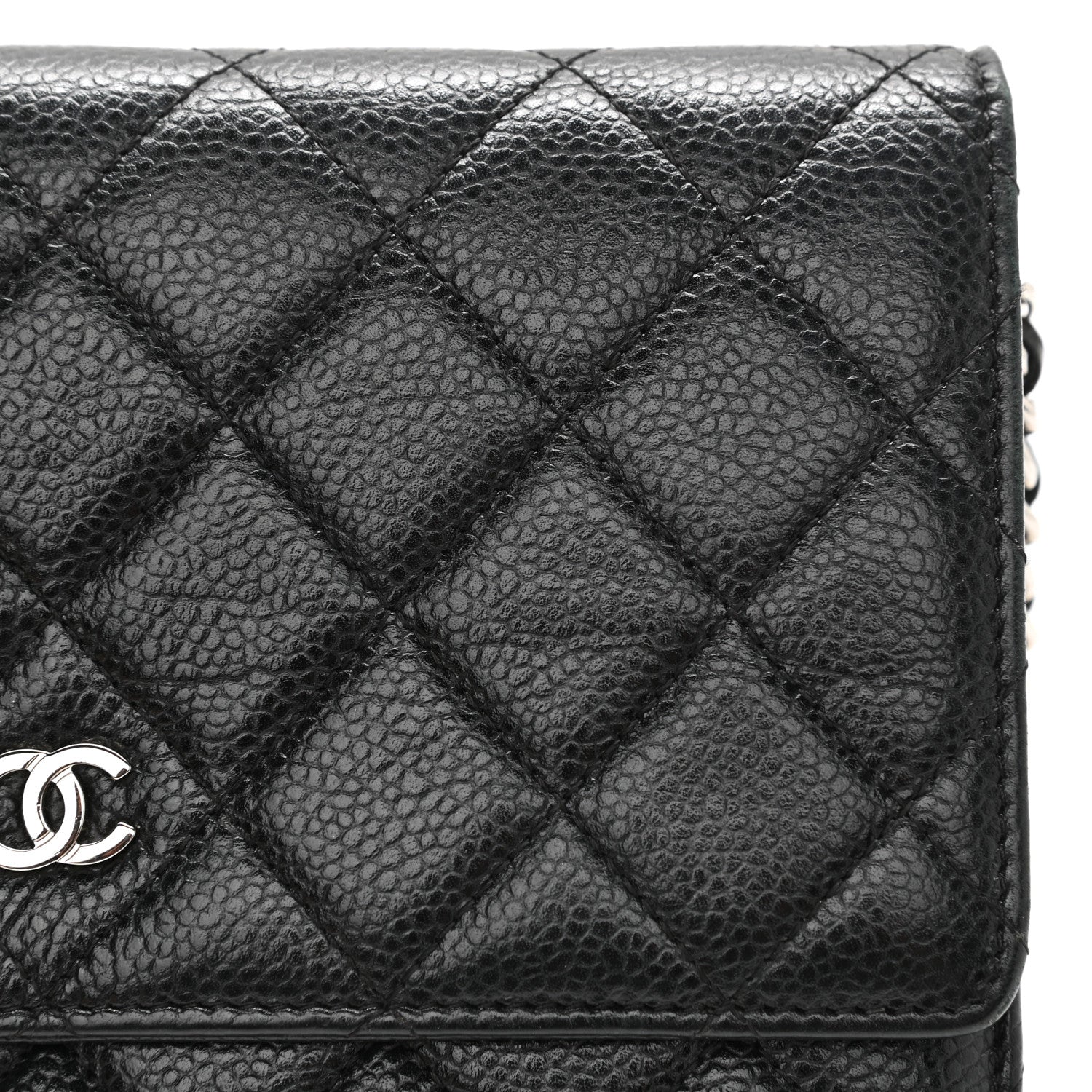 Chanel Caviar Quilted Wallet On Chain WOC Black 12 of 13