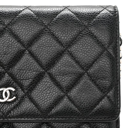 Chanel Caviar Quilted Wallet On Chain WOC Black 12 of 13