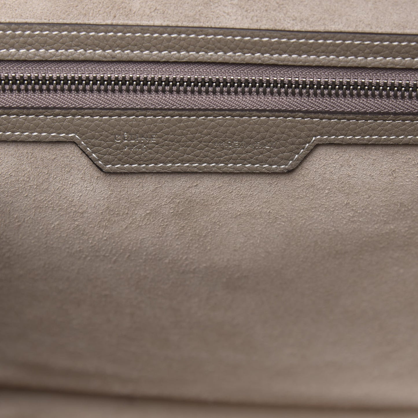 Drummed Calfskin Mini Luggage Souris