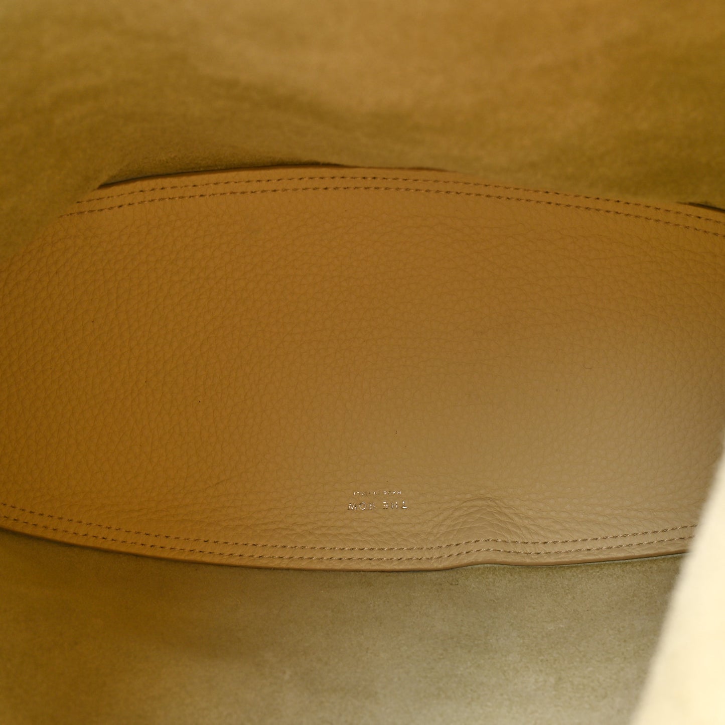 Grained Calfskin Bindle Three Bag Ivory