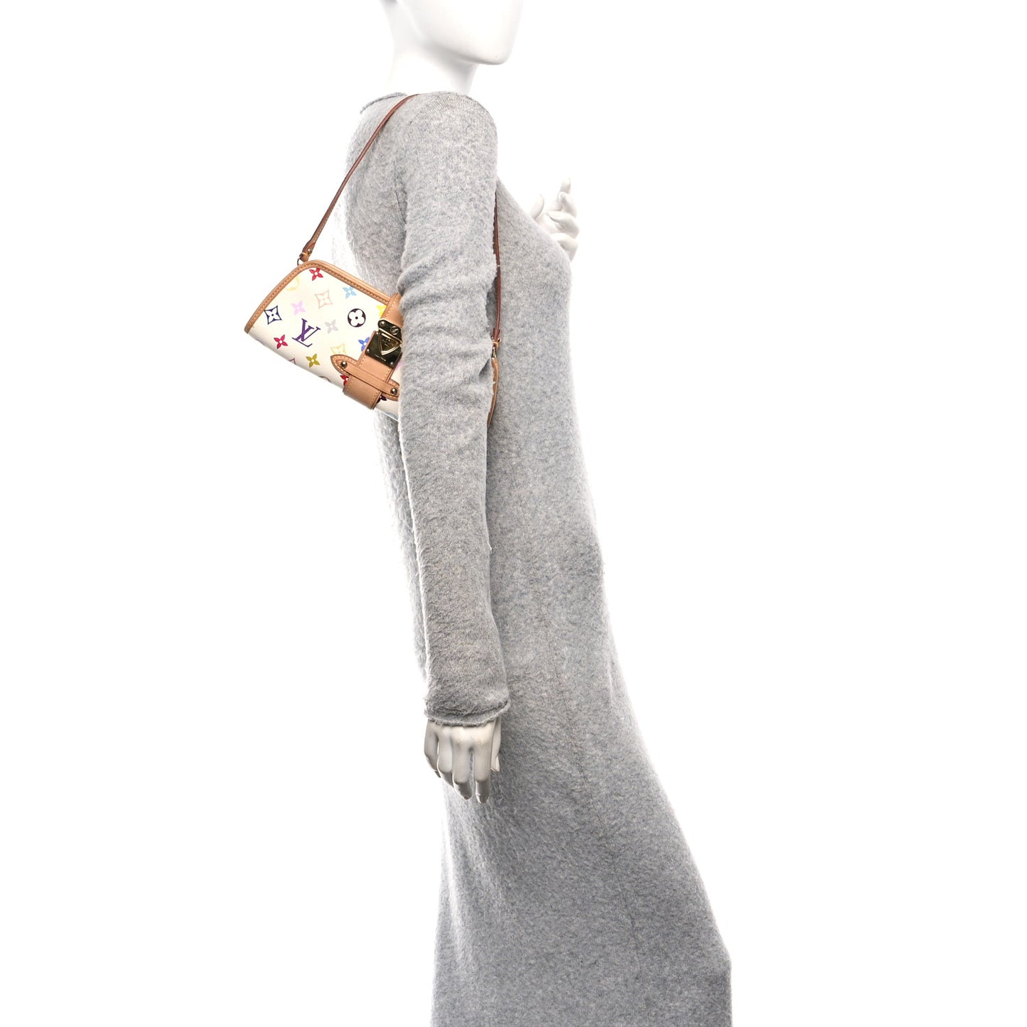 Monogram Multicolor Shirley White White